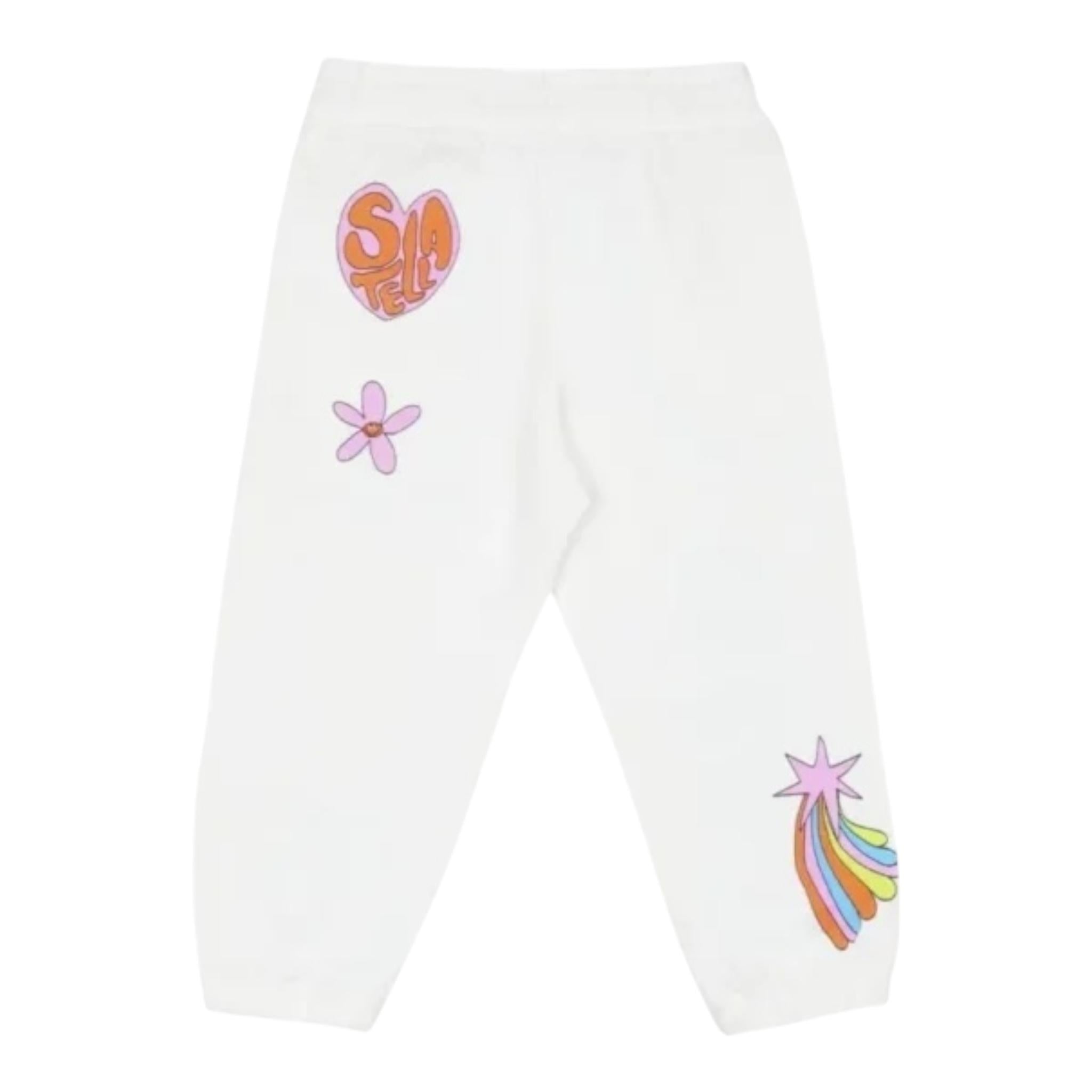 STELLA McCARTNEY pantalone modello tuta tinta unita con stampa Bianco per Bambina TV6B70 BIANCO STELLA McCARTNEY 