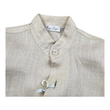 Gugu Gaga Camicia Manica Lunga Tinta Unita Collo Coreano per Neonato GM1007I BEIGE GUGU GAGA 