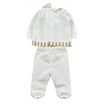 Marlu' Completo 2 Pezzi Maglia-Ghettina per Neonato EL5051 BIANCO MARLU' 