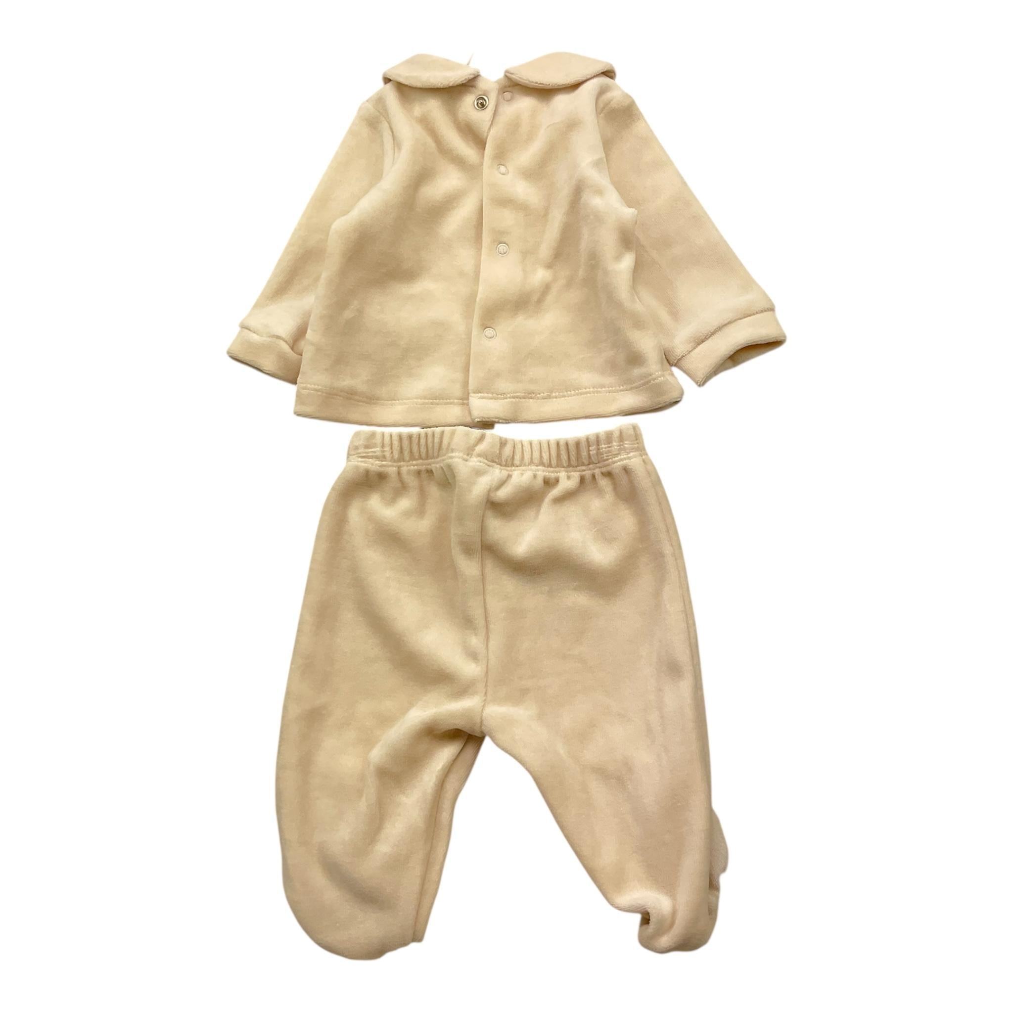 NANAN completo 2pz maglia-ghettina tinta unita Beige per Neonato I2405001BE BEIGE NANAN 