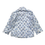 Emanuel Pris Long Sleeve Shirt Solid Color With White Pattern For Boys