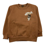 BRAND NAME felpa chiusa girocollo tinta unita Marrone per Bambino BN220S MARRONE BRAND NAME 