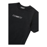 DSQUARED2 t-shirt girocollo tinta unita con logo Nero per Bambino DQ2652 NERO DSQUARED2 