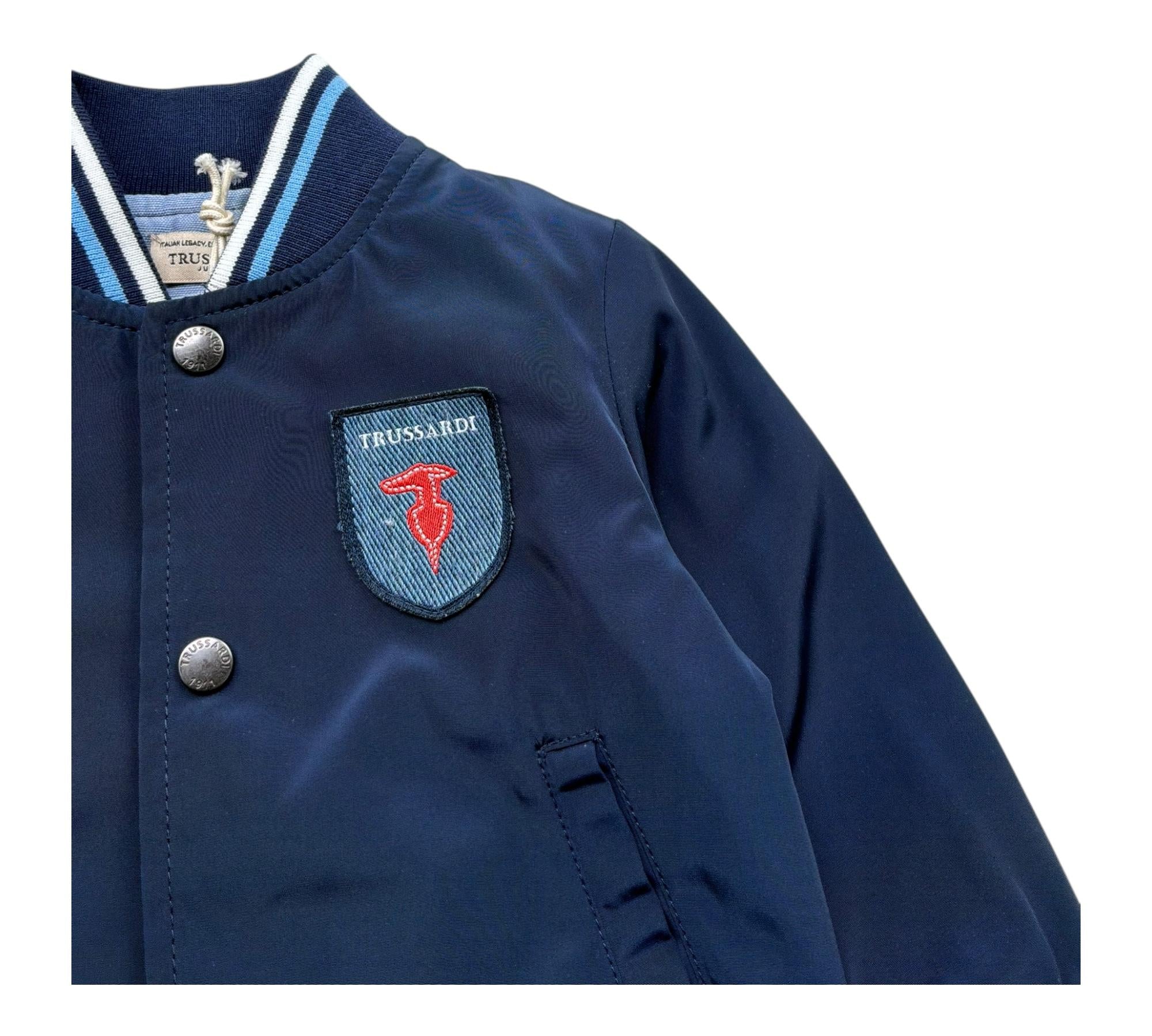Trussardi Giubbino Tinta Unita con Bottoni per Neonato TIP26030GB BLU TRUSSARDI 
