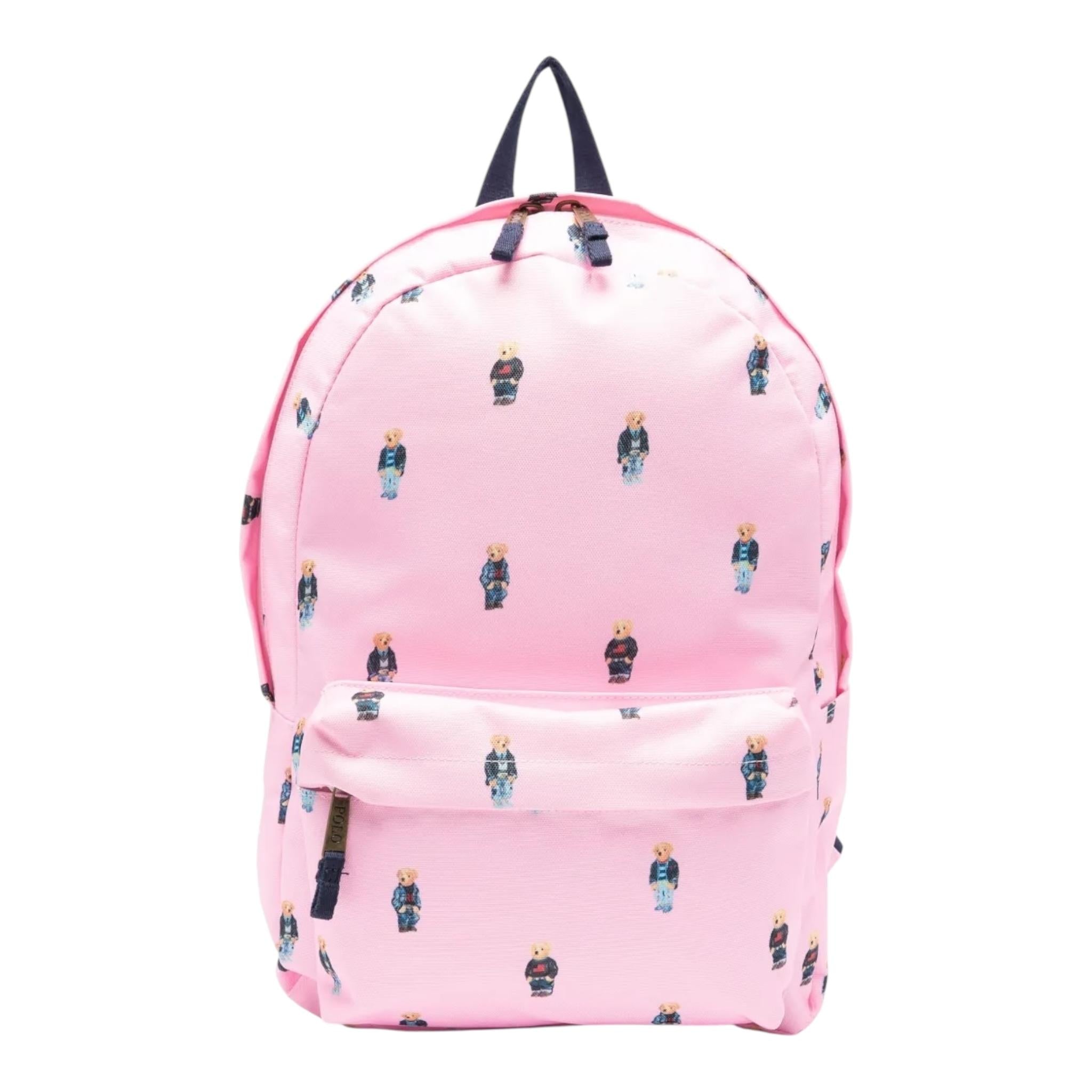 Ralph Lauren Zaino Tinta Unita con Logo per Bambina 9AR016 ROSA RALPH LAUREN 