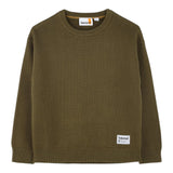 TIMBERLAND maglia girocollo tinta unita con logo Verde per Bambino T60321 VERDE TIMBERLAND 