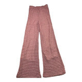 La Stupenderia Solid Color Pink Bell Bottom Pants For Girls
