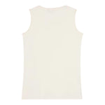 Calvin Klein Canotta Tinta Unita Giromanica con Stampa per Bambina IG0IG02871X PANNA CALVIN KLEIN 