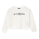 JOHN RICHMOND felpa tinta unita girocollo con stampa Bianco per Bambina RGA24053FE BIANCO JOHN RICHMOND 