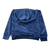 NEVER TOO felpa tinta unita in velluto con cappuccio Blu per Bambino NT2087R BLU NEVER TOO 