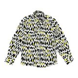 Never Too Long Sleeve Shirt Solid Color With White Pattern For Boys