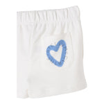 Stella Mccartney Short Tinta Unita con Stampa per Neonata TW6D99 BIANCO STELLA McCARTNEY 