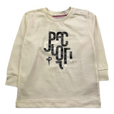 CESARE PACIOTTI shirt girocollo tinta unita con stampa Panna per Neonato TSP5352BXX PANNA CESARE PACIOTTI 