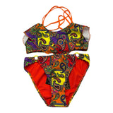 4Giveness 2 Piece Costume Bandeau-Panties Multi-Pattern Multicolor for Girls