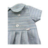Le Bebe Pagliaccetto Mezza Manica Fantasia A Righe per Neonato LBB5333 AZZURRO LE BEBE 