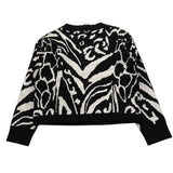 FUN & FUN maglia bicolore con stampa Bianco/nero per Bambina FNBSW12386 BIANCO/NERO FUN & FUN 