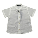 Please Camicia Mezza Manica Tinta Unita per Bambino CC37300B73J PANNA PLEASE 