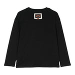 JOHN RICHMOND shirt girocollo tinta unita con stampa Nero per Bambino RBA24074TS NERO JOHN RICHMOND 