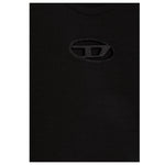 Diesel T-Shirt Girocollo tinta unita con Logo Nero per Bambina J01830XXXX NERO DIESEL 