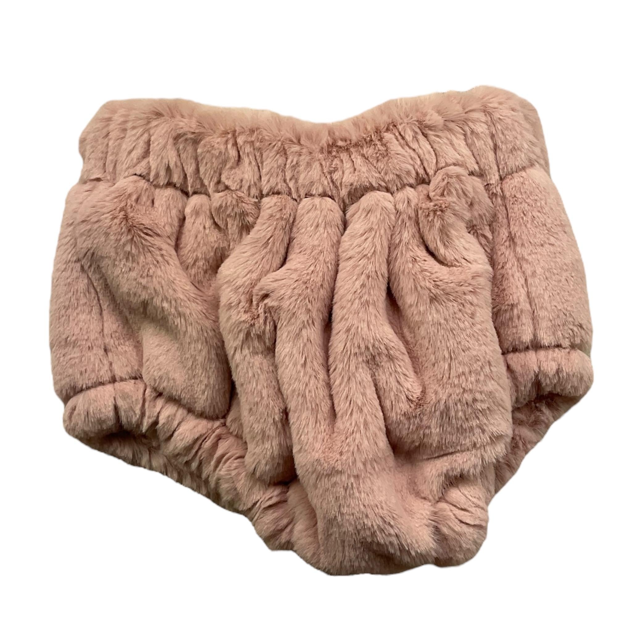 LA STUPENDERIA culotte tinta unita in pelliccia Rosa per Neonata TBCU56X ROSA LA STUPENDERIA 