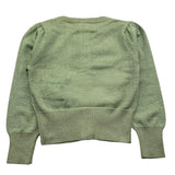 ANGEL'S FACE cardigan tinta unita lurex con applicazioni fiocchi Verde per Bambina NICOLETTEX VERDE ANGEL'S FACE 