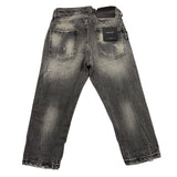 PATRIOT jeans tinta unita con strappi Nero per Bambino PB4F2WPBK12 NERO PATRIOT 