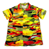 4Giveness Multicolor Half Sleeve Shirt With Yellow Print For Boys