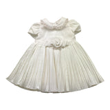 MONNALISA abit tinta unita con applicazioni mezza manica Panna per Bambina 73B902J PANNA MONNALISA 