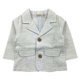 Emc Two-Tone Jacket Striped Pattern White/Blue for Baby Girl