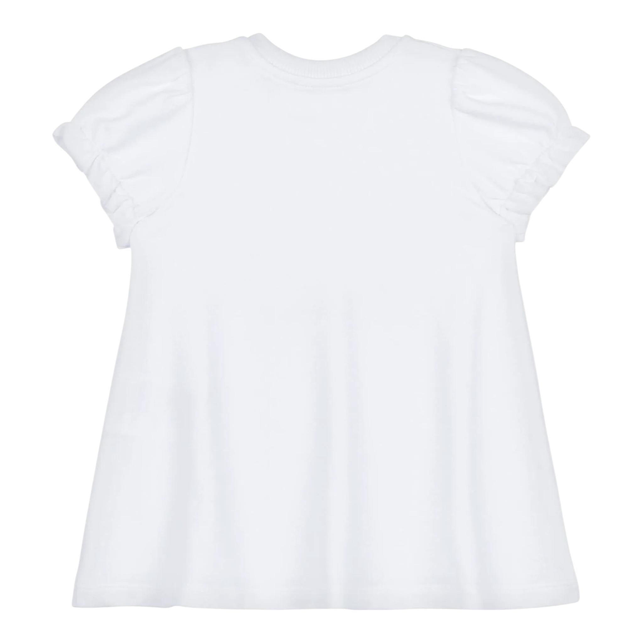 Moschino Abito Mezza Manica Tinta Unita con Stampa per Neonata MDV0CNN BIANCO MOSCHINO 