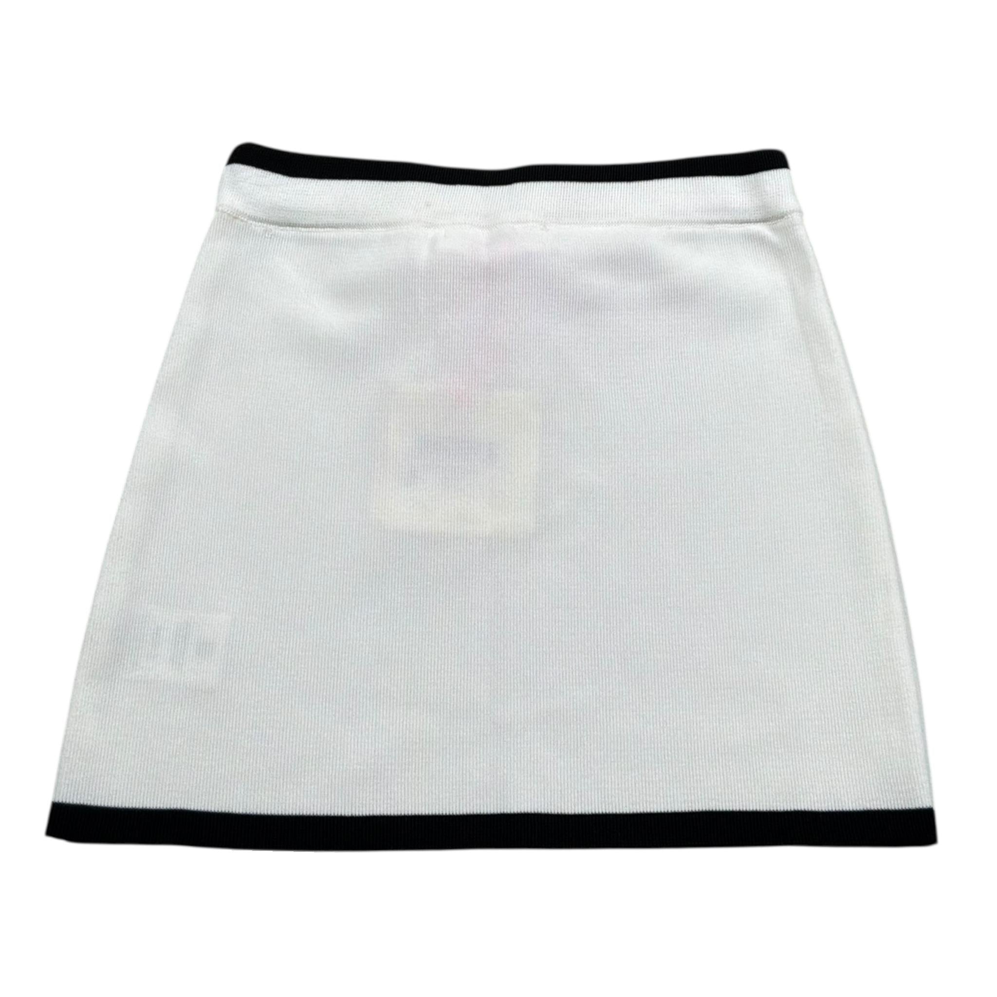 Vicolo Gonna Tinta Unita con Profili In Contrasto per Bambina 3146GW00302 PANNA VICOLO 