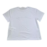 Genny Princess T-Shirt Crew Neck Solid Color With Glitter White For Girls