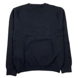 Emilio Pucci Solid Color Crewneck Sweater With Black Logo Print For Girls