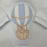 NANAN tutina tinta unita con stampa Azzurro per Neonato I2400101A AZZURRO NANAN 