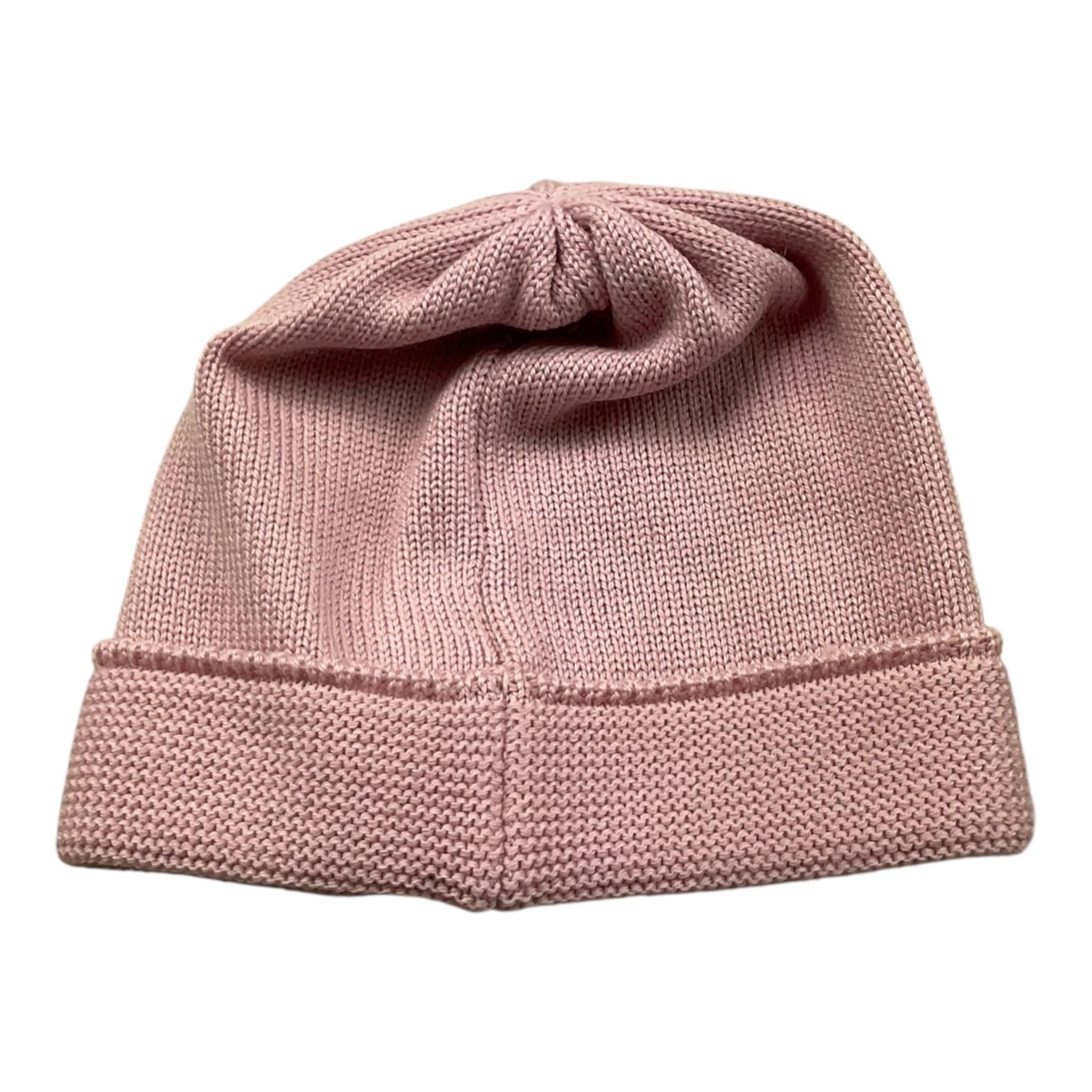 BABY LORD cappello tinta unita con ricami Rosa per Neonata 612 ROSA BABY LORD 