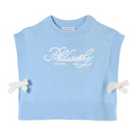 Philosophy Maglia Girocollo Tinta Unita con Logo per Bambina I9E308XX AZZURRO PHILOSOPHY 