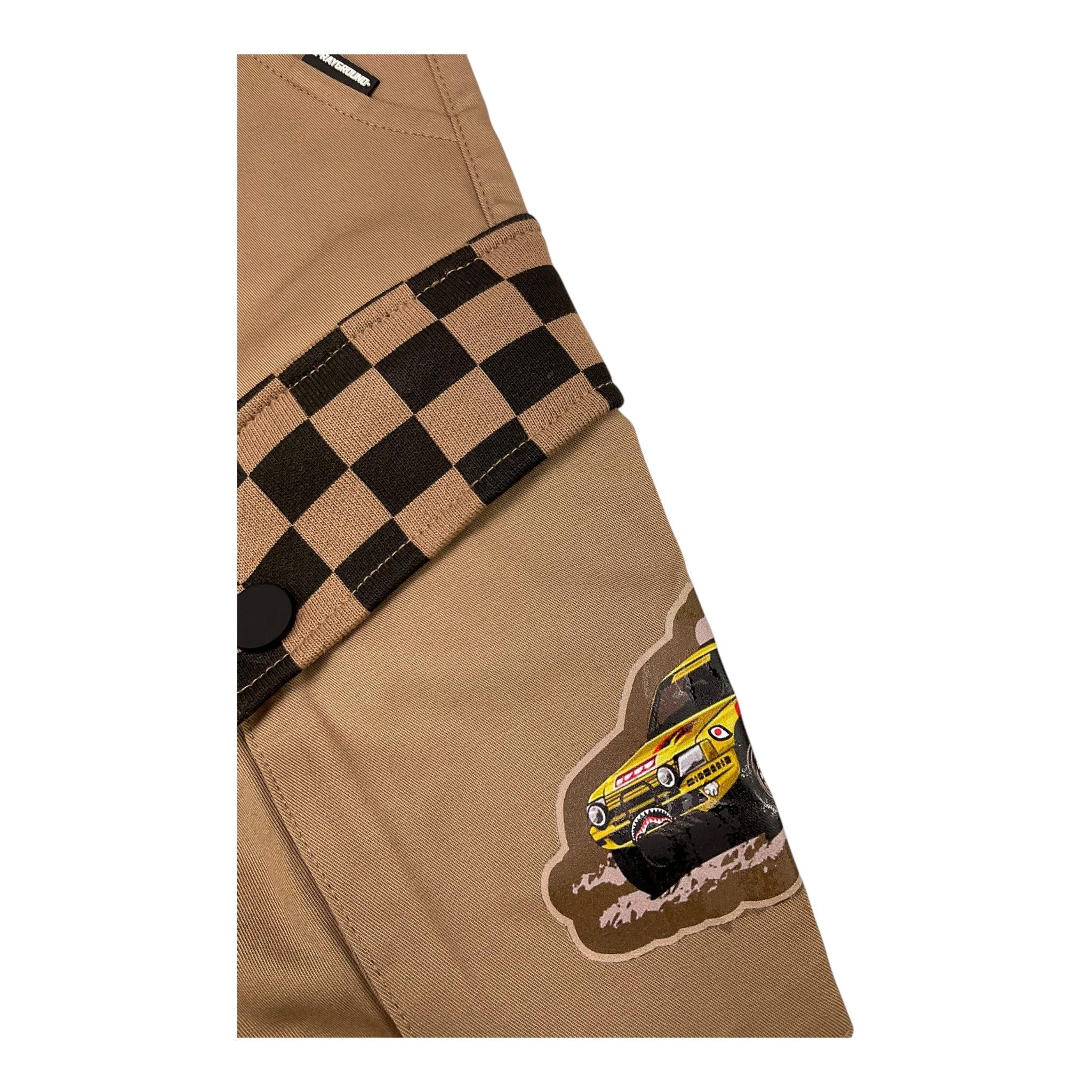 SPRAYGROUND pantalone tinta unita con stampa e elastico in vita Marrone per Bambino SPY1057 MARRONE SPRAYGROUND 