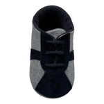 Le Bebe Scarpine Neonato Bicolore con Lacci per Neonato LBB1471 GRIGIO LE BEBE 