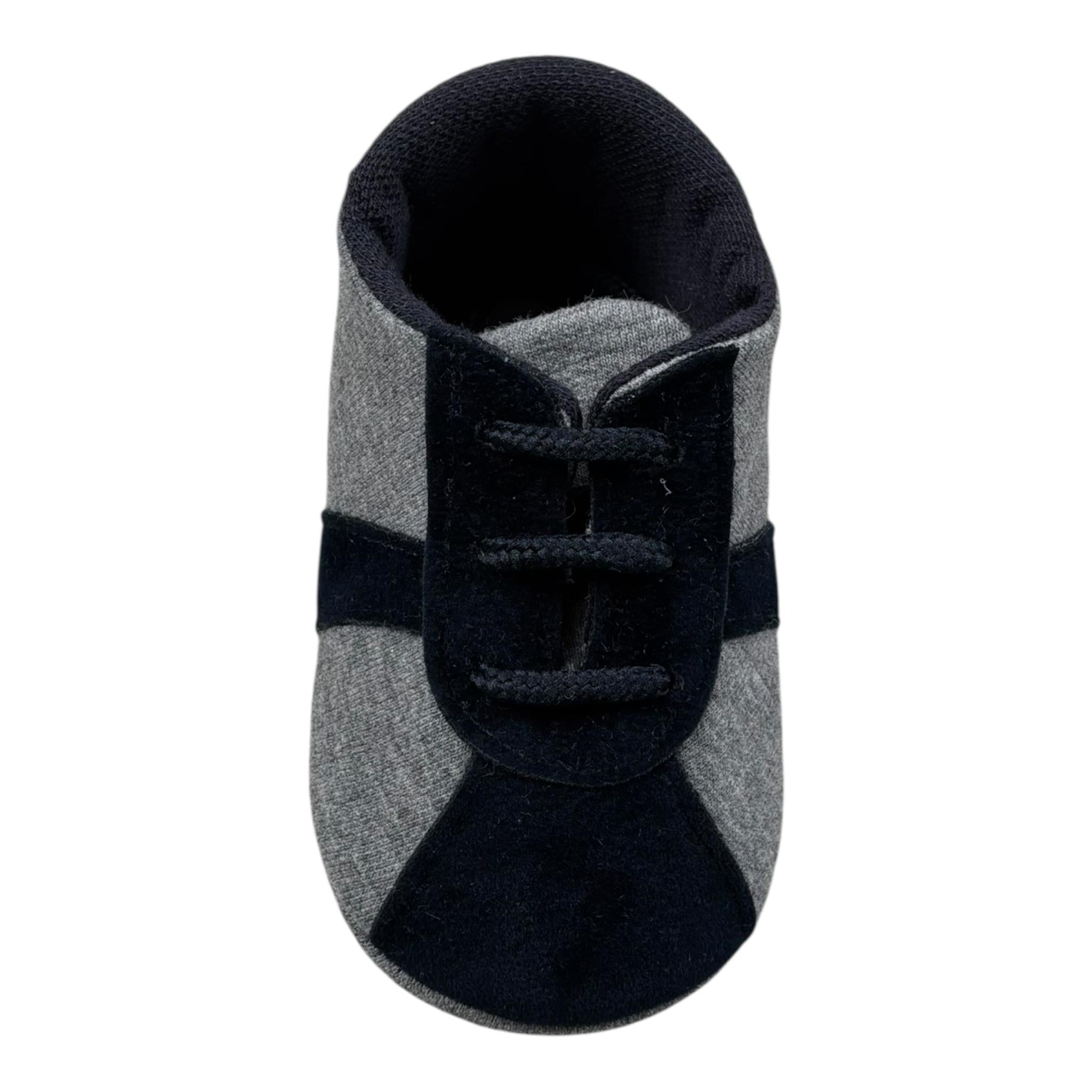 Le Bebe Scarpine Neonato Bicolore con Lacci per Neonato LBB1471 GRIGIO LE BEBE 