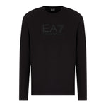 EMPORIO ARMANI shirt tinta unita girocollo con stampa Nero per Bambino 6DBT54 NERO EMPORIO ARMANI 