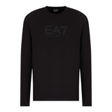 EMPORIO ARMANI shirt tinta unita girocollo con stampa Nero per Bambino 6DBT54 NERO EMPORIO ARMANI 