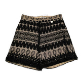 Alice Pi Short with Two-Tone Embroidery Black/Beige for Girls