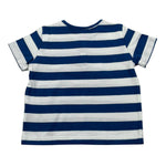 Zhoe & Tobiah T-Shirt Fantasia A Righe Bicolore per Neonato JCS7M BIANCO/BLU ZHOE & TOBIAH 