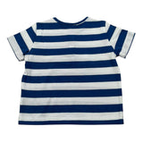 Zhoe & Tobiah T-Shirt Fantasia A Righe Bicolore per Neonato JCS7M BIANCO/BLU ZHOE & TOBIAH 