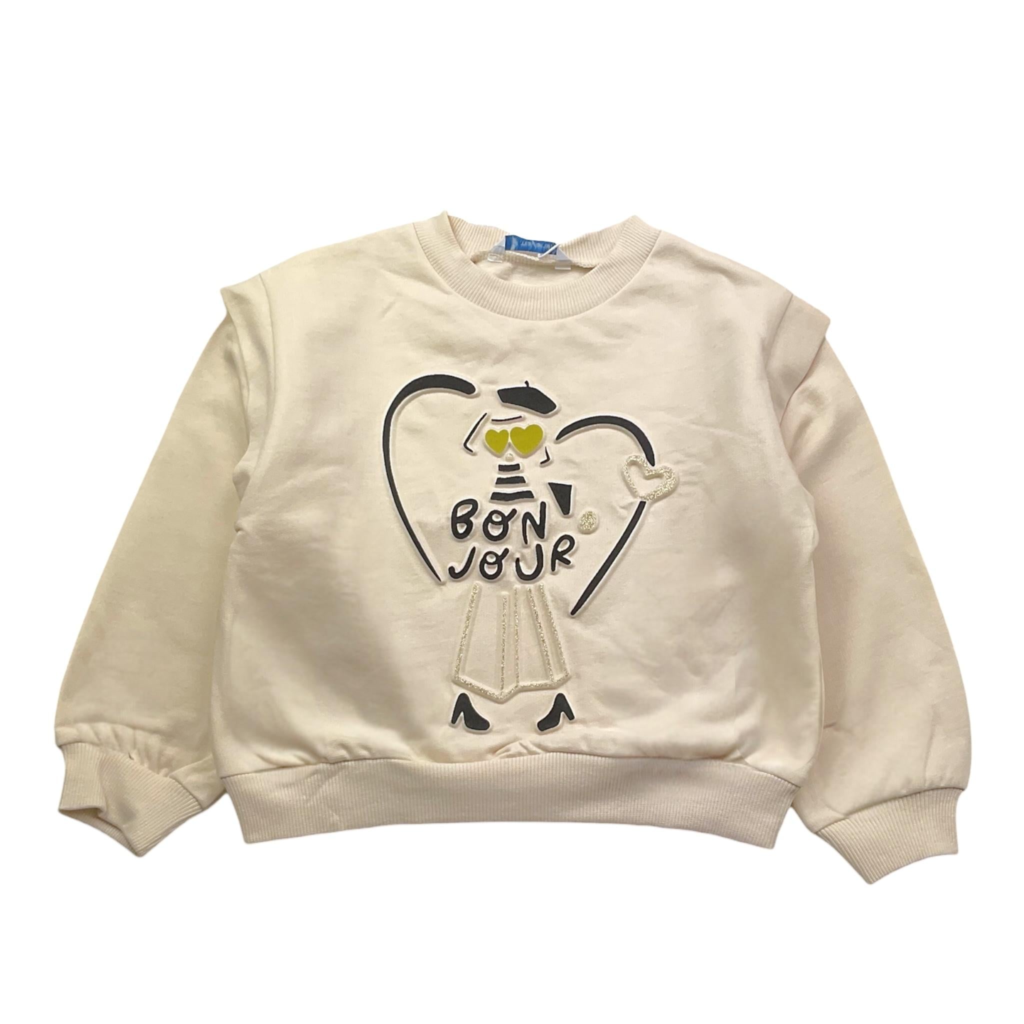 MAYORAL completo 2pz felpa-pantalone bicolore Beige/nero per Bambina 4887 BEIGE/NERO MAYORAL 