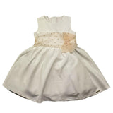 Liu Jo Abito Giromanica Tinta Unitacon Cinturino In Tulle per Neonata LA2066 BIANCO LIU JO 