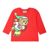 ICEBERG shirt girocollo tinta unita con stampa orso Rosso per Bambino MSO00RJX ROSSO ICEBERG 