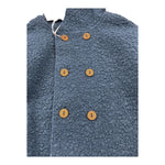 TEDDY E MINOU cardigan tinta unita con cappuccio  Blu per Bambino I24CN016PE027 BLU TEDDY E MINOU 
