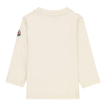 MONCLER shirt tinta unita girocollo con stampa Panna per Neonata 8D00005 PANNA MONCLER 