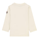 MONCLER shirt tinta unita girocollo con stampa Panna per Neonata 8D00005 PANNA MONCLER 